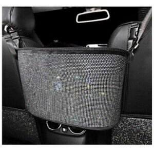 Car Organizers and Storage Bling Purse Holder,Seat Back Net Handbag Accessories